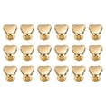 thumbnail image 1 of Uxcell 15 Pcs Metal Stud Rivets 10mm Bear Shape Decoration Screw Back Studs, Gold, 1 of 6