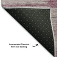 thumbnail image 3 of Addison Rugs Mayfield Washable Transitional Floral Plum Rectangle Rug, 9' x 12', 3 of 6