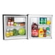thumbnail image 4 of Refrigerador compacto Igloo de 1.6 pies cúbicos con estantes de vidrio negro, 4 of 5