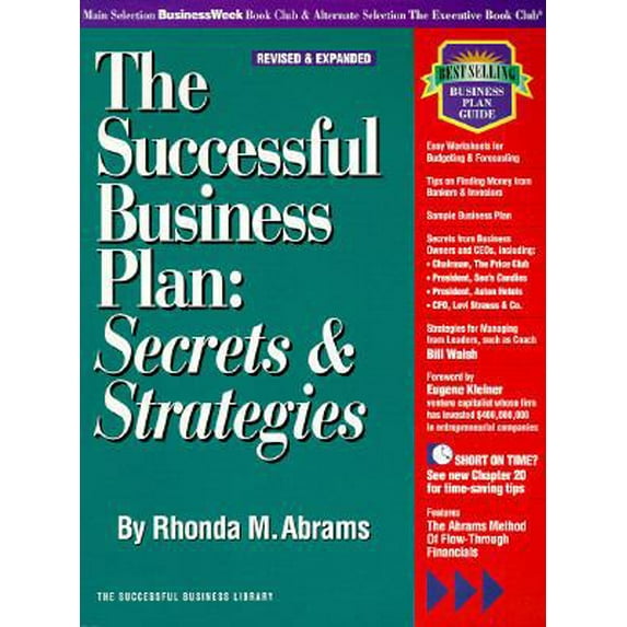 Pre-Owned The Successful Business Plan: Secrets & Strategies (Psi Successful Business Library) (Paperback) 1555711944 9781555711948