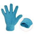 thumbnail image 5 of Uxcell Dusting Cleaning Gloves Microfiber Mittens, Blue 1 Pair, 5 of 5