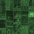 thumbnail image 1 of Ahgly Company Indoor Square Oriental Emerald Green Modern Area Rugs, 5' Square, 1 of 4