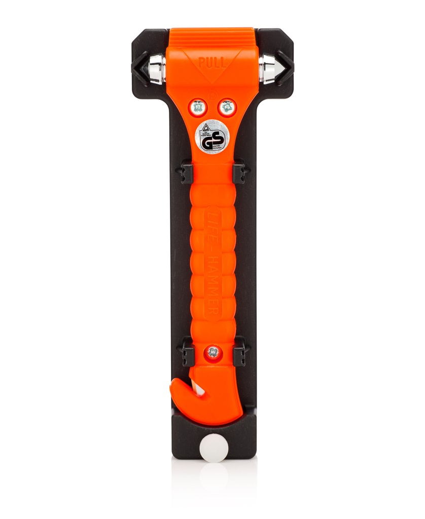LifeHammer The Original Emergency Hammer with Seatbelt Cutter, Made in The  Netherlands, Orange 