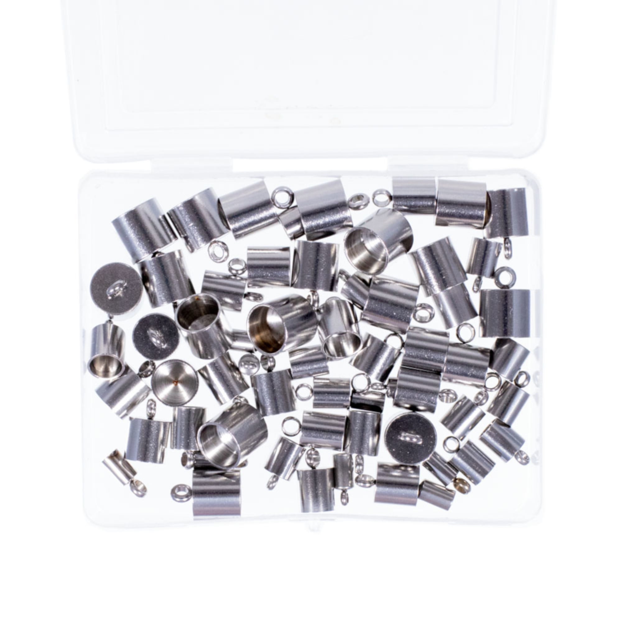 Craft County Cord End Caps Set - Bronze or Silver - Various sizes available depending on color choice