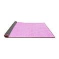 thumbnail image 2 of Ahgly Company Indoor Round Solid Pink Modern Area Rugs, 3' Round, 2 of 4