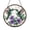 Acrylic 3.5 Inch, variant on Emerald Hummingbird Floral Stained Glass Window Decor Suncatcher, Bird and Blossom Hanging Art Panel, Nature Inspired Home Accent Ornament Gift