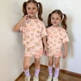 thumbnail image 6 of Grblisyd Girls 2 Piece Outfits Cute Animal Print Short Sleeve Crew Neck Tops and Elastic Waist Shorts Set Soft fashion Clothing Sets, 6 of 7
