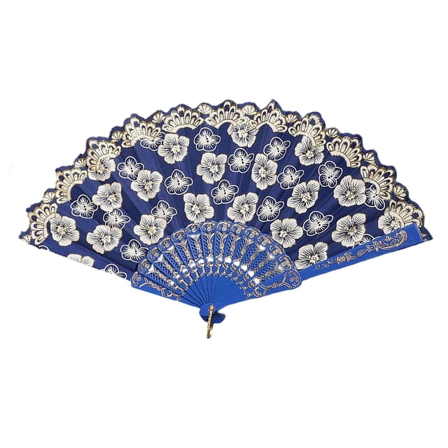 Japanese Cherry Handheld Folding Fan Set for Decorative Dance Performance and Elegant Room Summer