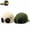 Green+Beige, variant on 2 Pack Pilot Goggles Baseball Cap, Vintage Aviator Style Cotton Hat with Goggle Detail for Travel Outdoor Casual Wear