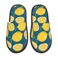 thumbnail image 1 of Fotbe Lemon Pantuflas Peludas para Mujer con Estampado, Zapatillas de Peluche, Zapatos de Invierno para Casa, Uso Interior y Exterior-Large, 1 of 8