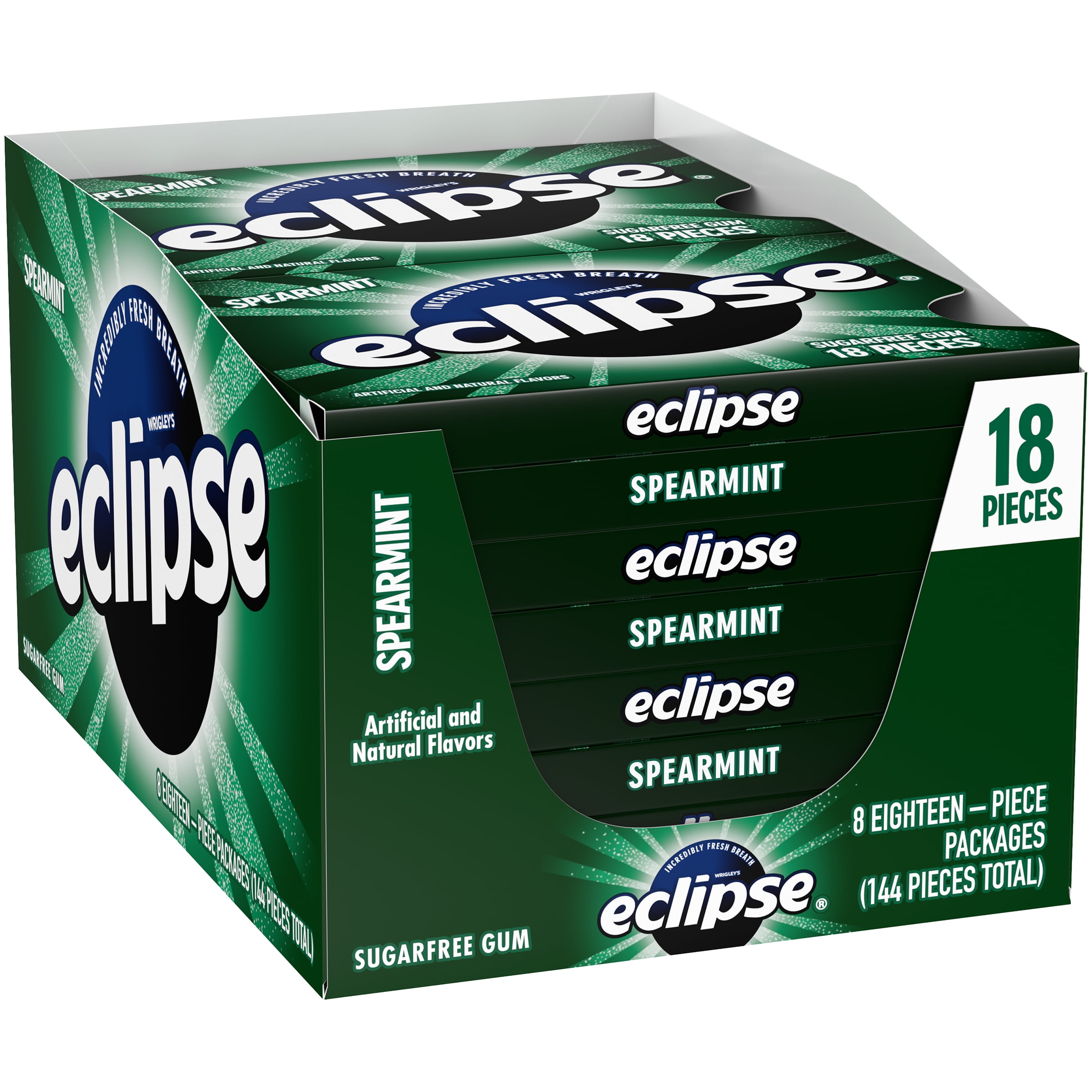 Eclipse Wintergreen Gum - 8 / Box - Candy Favorites