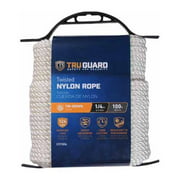 MIBRO Group 231504 0.25 in. x 100 ft. Tru-Guard White Twisted Nylon Rope