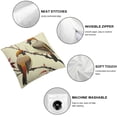 thumbnail image 6 of Fenyluxe Pillow Cover Watercolor Original Nature Painting Passer Sparrows On Branch Animals Conversation Wildlife Season Soft Decorative Square Throw Pillow Cover 2pcs for Couch car Decoration White, 6 of 7