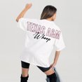 thumbnail image 2 of Women's Gameday Couture White Texas A&M Aggies Oversized Back at Ya T-Shirt, 2 of 4
