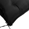 thumbnail image 4 of Topchances 39" x 39" Black Bench Cushion with Backrest and Ties, Waterproof, 4 of 10
