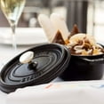thumbnail image 3 of Staub Cast Iron 0.25-qt Mini Round Cocotte - Matte Black, 3 of 9
