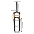 thumbnail image 4 of Modern MTB Bike Suspension Fork 26/27.5/29" Disc Brake 1-1/8" Bike Fork, 4 of 23