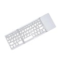 thumbnail image 2 of Youkk Folding Keyboard Rechargeable Wireless Computer Supplies Foldable Design Office Accessories Multipurpose Tablet Touchpad White, 2 of 6