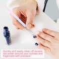 thumbnail image 6 of Trianu Nail Art Clean Up Brushes, 2Pcs Painting Brushes for Nails with Round & Angled Head Pen Painting Tools for Nail Art Design & Polish Mistake Cleaning, 6 of 7