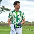 thumbnail image 2 of Kdxio Cactus 1 Print Men's Short Sleeve Polo Shirt,Midweight Men's Shirt, 2 of 5