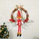 thumbnail image 1 of Corona de Navidad de 30Cm para puerta Delantera, decoración navideña de pared, ventana dorada, adorno de Guirnalda, 2024, 1 of 4