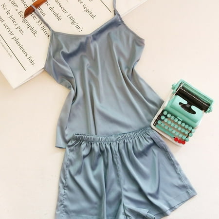 

PEZHADA FY23 Valentine s Day Women s Pyjama Set Satin Silk Pajamas Cardigan Nightdress Bathrobe Ladies Robes Underwear Sleepwear