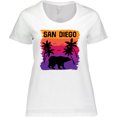 thumbnail image 3 of Inktastic San Diego California Sunset Women's Plus Size T-Shirt, 3 of 5