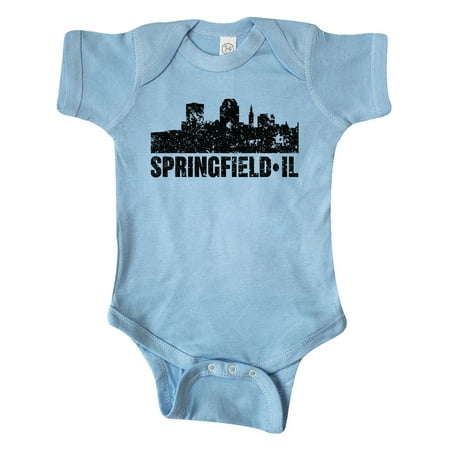 

Inktastic Springfield Skyline Grunge Gift Baby Boy or Baby Girl Bodysuit