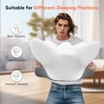 thumbnail image 6 of Neck Pillow for Sleeping, Cervical Neck Pillow, Memory Foam Pillows, Side Sleeper Pillow, Ergonomic Pillow for Neck Pain Relief, Bed Pillows, Body Pillow, Cooling Pillow, Gray, 25"Lx14"W, 3.52 Lb, 6 of 10