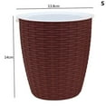thumbnail image 1 of Brick Pattern Flowerpot Imitation Metal Plastic Flower Pot Square And Tall Type For Gardening Potted Plants Fu, 1 of 1