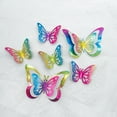 thumbnail image 4 of Gmogad 3D Butterfly Wall Stickers, Gradient Glitter Bedroom Living Room Decor, Removable Peel & Stick Art for Home Office, 6-Piece Set, DIY Room Upgrade, 4 of 7