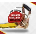 thumbnail image 4 of 4 Pack Ratchet Tie-Down Straps with Flat Hooks, 2" x 20' Ratchet Straps Yellow | 10,000 Lbs Breaking Strength | Tie Down Ratchet Straps for Flatbed, Truck, Trailers Pickup, 4 of 9
