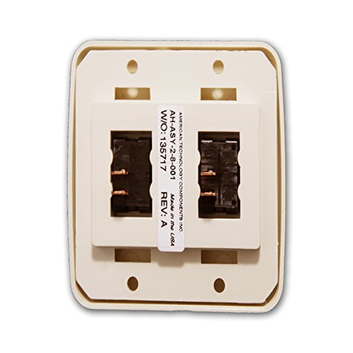 American Technology Components Double SPST On-Off Switch with Bezel Black for RV 12-Volt Camper Trailer