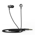 thumbnail image 2 of HP - In-Ear Stereo Headphones with Volume Control and Microphone, Black, 2 of 5