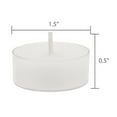 thumbnail image 5 of Stonebriar Citronella Scented Clear Cup Tea Light Candles with 4 Hour Burn Time, 50 Pack, off-white, 5 of 8