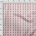 thumbnail image 3 of oneOone Silk Tabby Red Fabric Poker Card Sewing Material Print Fabric by The Yard 42 Inch Wide, 3 of 4