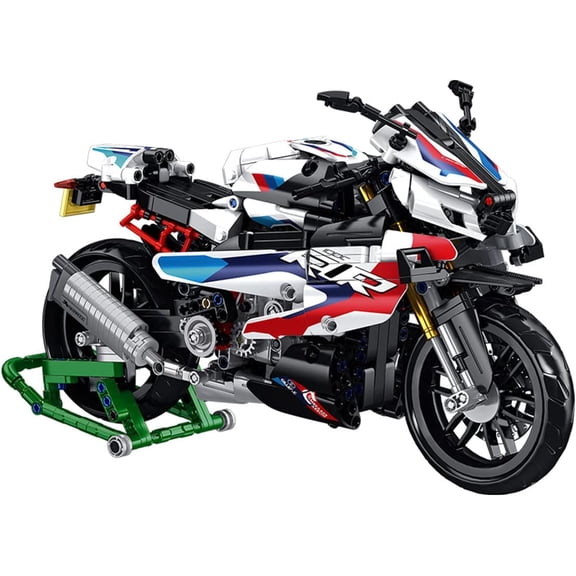 Motorcycle 1000 RR Model Building Blocks Set, 912 Pieces Bricks, MOC Toys as Gift for Kids or Adult