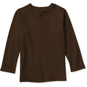 Garanimals B12m Brown Ls Henley Tee