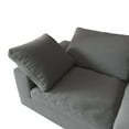 thumbnail image 4 of [Luckynote]F-Concept Chenille Fabric Upholstered Sofa, Oversized Comfy Cloud 3-Seater Sofa Couch, Double Plush Cushion for Living Room,Grey, 4 of 8