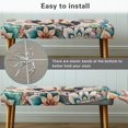 thumbnail image 5 of FKELYI Boho Mandala Rooster Print Dining Bench Cover Breathable Anti-Dust Bench Seat Cushion Covers Furniture Protector Slipcover for Bedroom Living Room, 5 of 7