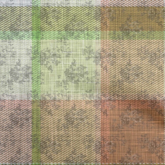 oneOone Georgette Viscose Light Green Fabric Check & Sewing Material Print Fabric By The Yard 42 Inch Wide