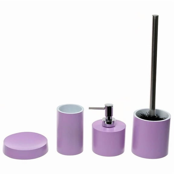Nameeks Gedy YU181-79 Gedy Bathroom Accessories Set - Metallic Lilac