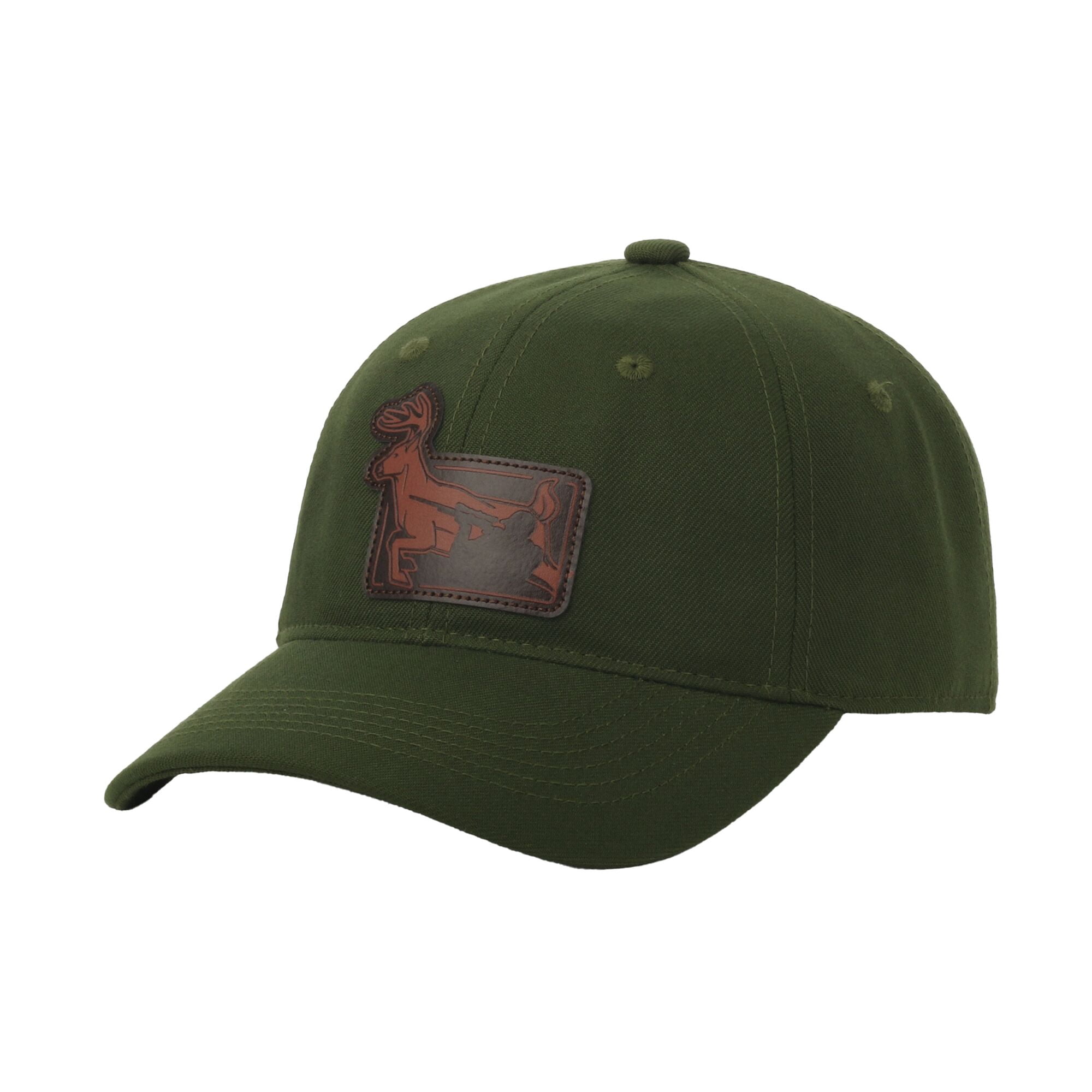 Outdoor Cap Leather Patch Dad Hat – Unstructured Low Profile, Tuck Closure, One Size