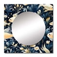 thumbnail image 2 of Designart "Submarine Elegance" Coastal Blue Large Square Mirror - Square Bedroom Mirror Printed Wall Decor - Coastal Square Printed Wall Mirror Art, 2 of 5