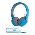 thumbnail image 1 of Auriculares con cable sobre los estudiantes de oído auriculares Regalos de juego de la oficina para mujeres con micrófono para la cabeza de diadema Azul, 1 of 8