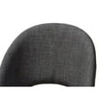 thumbnail image 6 of Baxton Studio Wesley Mid-Century Modern Dark Grey Fabric Upholstered Walnut Finished Wood Dining Chair (Set of 2), 6 of 7