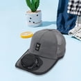 thumbnail image 1 of Sombrero con visera ventilador Salvador gris oscuro para verano, 1 of 10