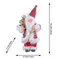 thumbnail image 2 of putnchl Small Santa Claus Figurines Standing Santa Statue Miniature Collection Hanging Santa Claus Pendant For Christmas Tree,Fireplace,Tabletop Centerpieces, 2 of 2