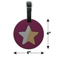 thumbnail image 6 of Steven Universe Garnet Star Round Leather Luggage Card Suitcase Carry-On ID Tag, 6 of 6