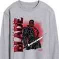 thumbnail image 3 of Marvel - Blade With Logo - Men's Long Sleeve Graphic T-Shirt, 3 of 5